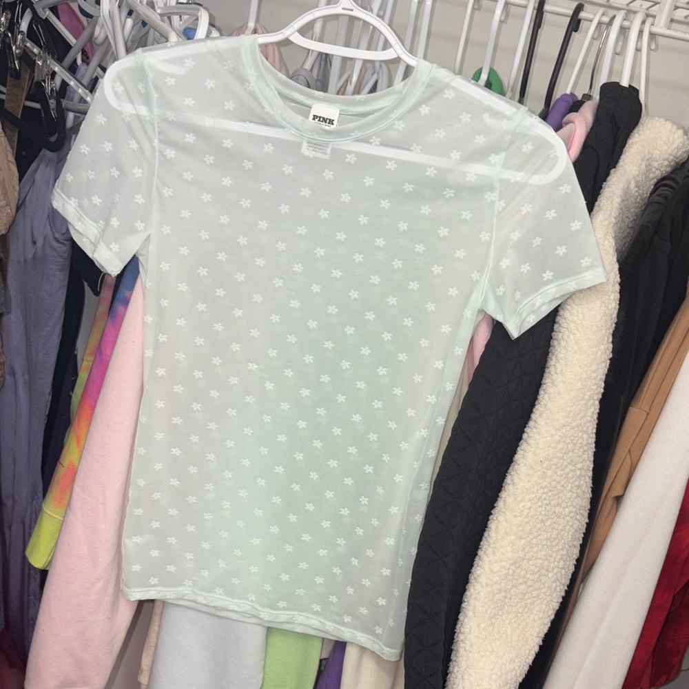 VS Pink see through Mesh T-Shirt